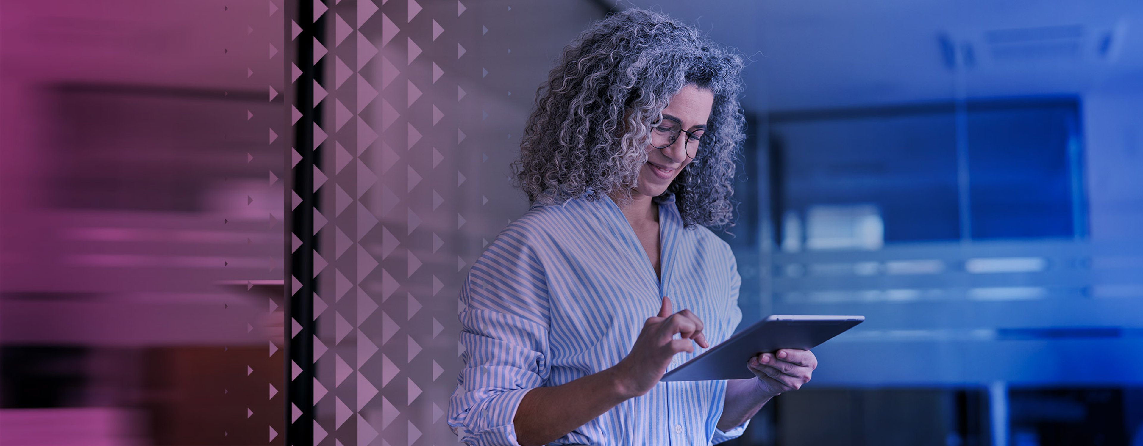 Woman with a tablet